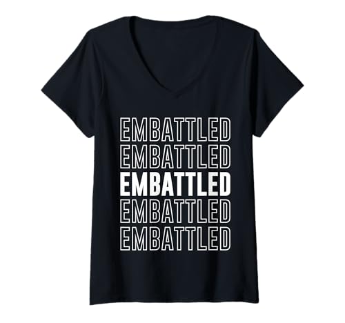 Damen Umkämpft T-Shirt mit V-Ausschnitt Damen Umkämpft T-Shirt mit V-Ausschnitt von Embattled Apparel