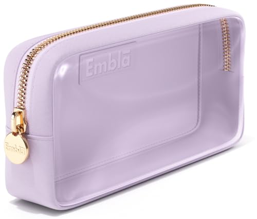 Embla Transparente Kosmetiktasche Mini Große Make-up-Tasche Für Frauen Durchsichtige Beutel Kosmetiktaschen Mit Reißverschluss Niedliche Schwarze Nylonbeutel Make Up Aufbewahrung Auto Reise von Embla