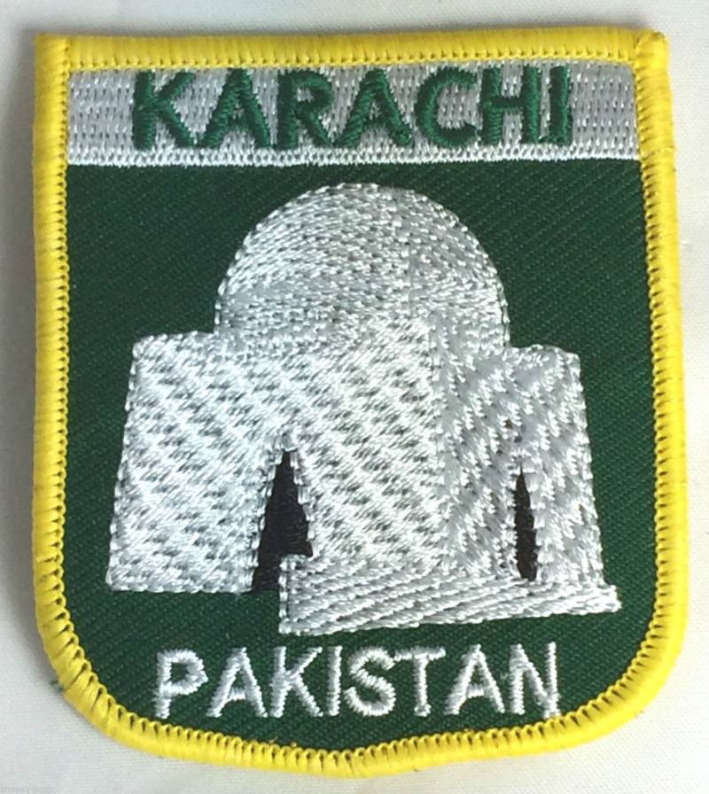 Karatschi in Pakistan Sew On Besticktes Patch Abzeichen Exklusiv von EmblemsGifts