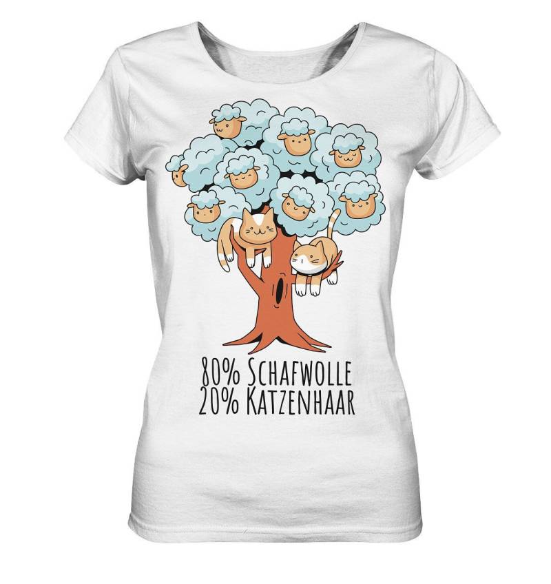 Katzen T-Shirt/Lustiger Spruch Für Katzenfreunde 80 Prozent Schafwolle 20 Katzenhaar Mama Shirt - Ladies Organic Katzen T-Shirt/Lustiger Spruch Für Katzenfreunde 80 Prozent Schafwolle 20 Katzenhaar Mama Shirt - Ladies Organic von EmbraceYourDream