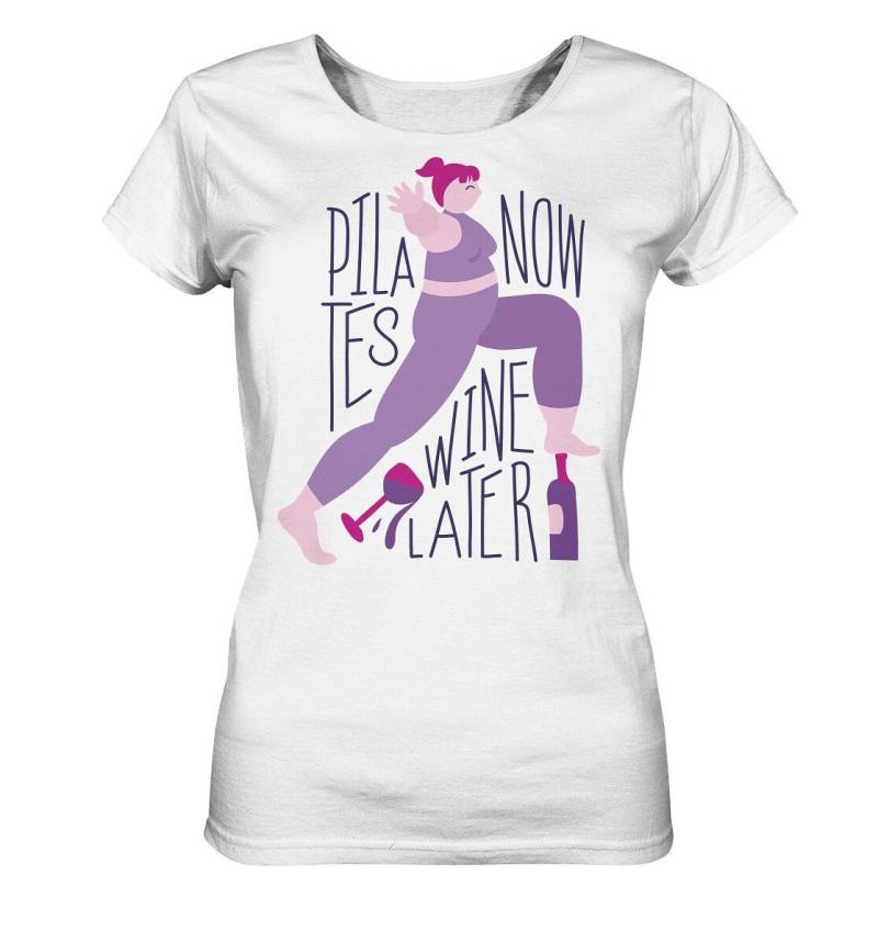 Pilates Geschenk/Shirt Mit Dem Spruch " Pilates Now Wine Later " Frau in Pose - Ladies Organic Pilates Geschenk/Shirt Mit Dem Spruch " Pilates Now Wine Later " Frau in Pose - Ladies Organic von EmbraceYourDream