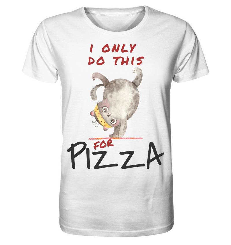Yoga Geschenk/Lustiges Shirt Mit Dem Spruch " I Only Do This For Pizza Motivation Katze Macht Yoga - Organic Yoga Geschenk/Lustiges Shirt Mit Dem Spruch " I Only Do This For Pizza Motivation Katze Macht Yoga - Organic von EmbraceYourDream