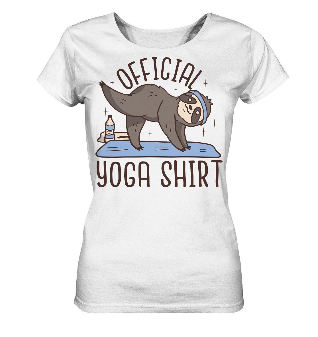 Yoga Geschenk/Lustiges Shirt Mit Dem Spruch " Official " Faultier in Pose - Ladies Organic von EmbraceYourDream
