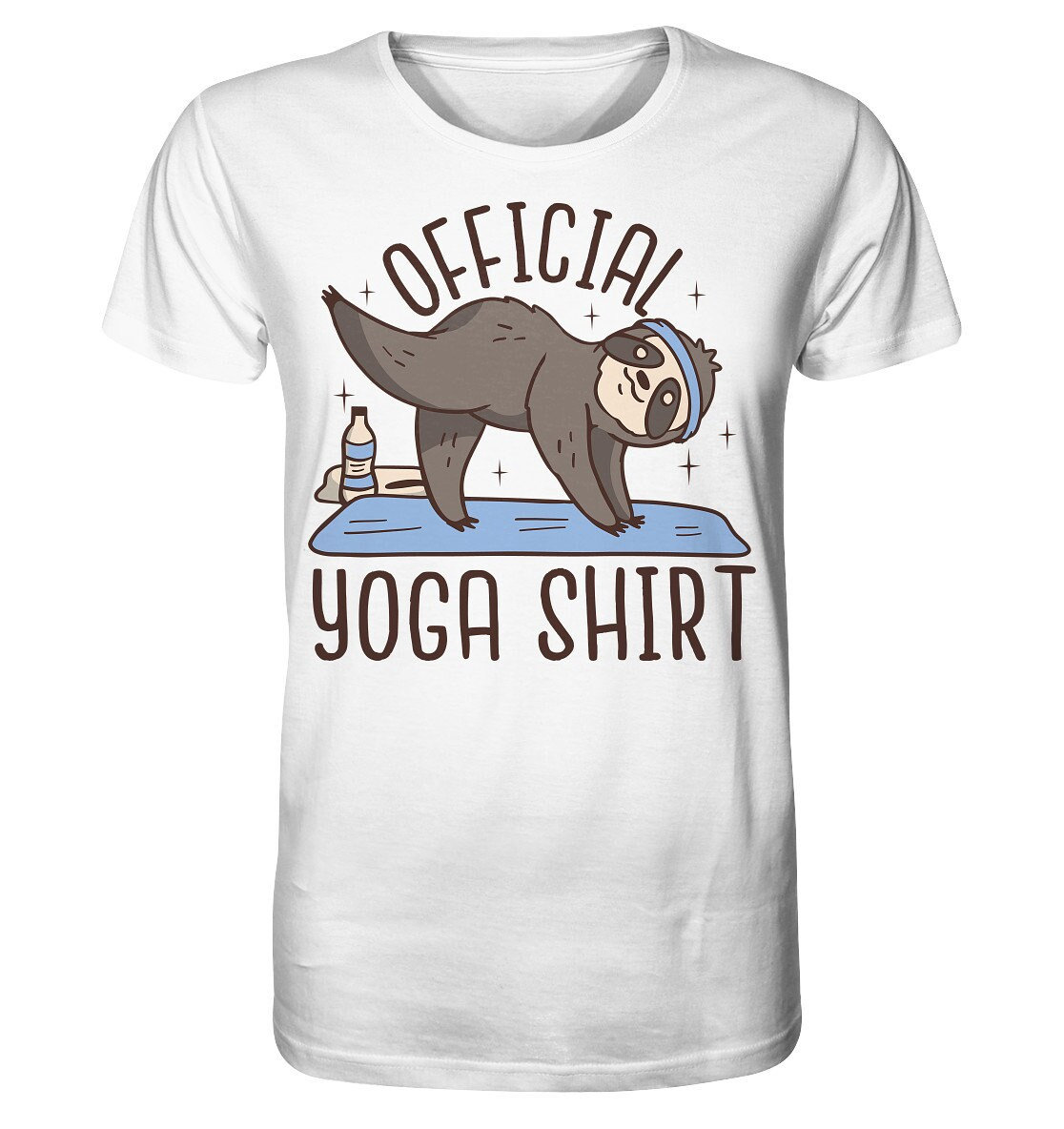 Yoga Geschenk/Lustiges Shirt Mit Dem Spruch " Official " Faultier in Pose - Organic von EmbraceYourDream