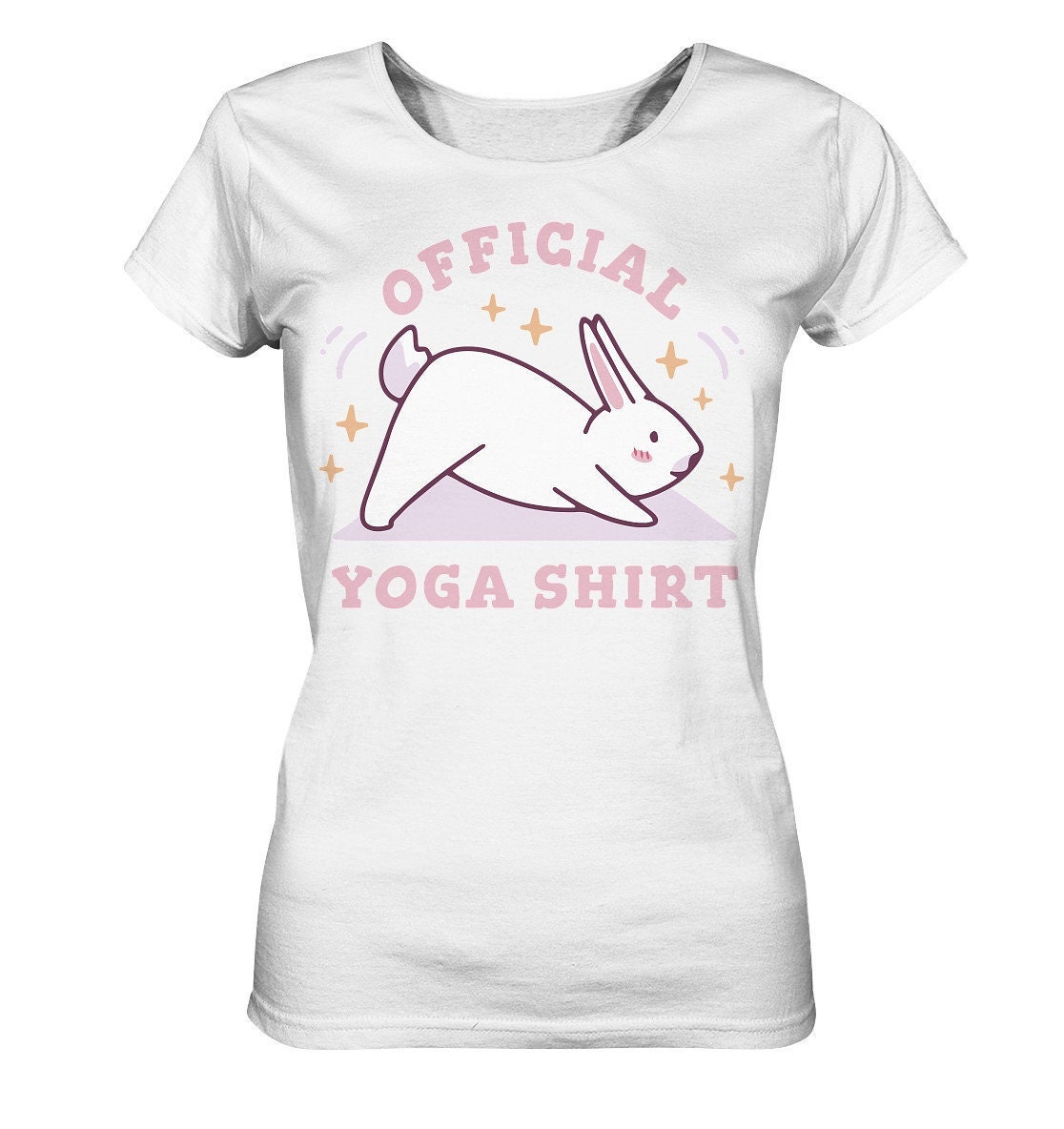 Yoga Geschenk/Lustiges Shirt Mit Dem Spruch " Official " Hase in Pose - Ladies Organic von EmbraceYourDream