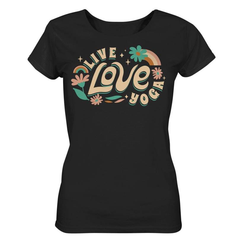 statement Yoga Shirt Mit Dem Spruch "Live Love " /Geschenk Meditation /Yoga T - Ladies Organic statement Yoga Shirt Mit Dem Spruch "Live Love " /Geschenk Meditation /Yoga T - Ladies Organic von EmbraceYourDream