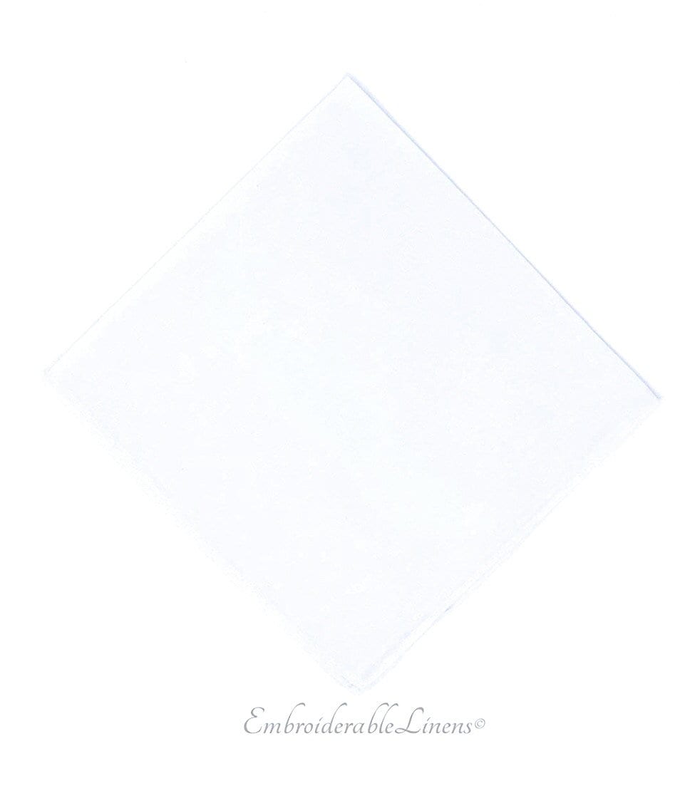 Weißes Straight Edge Saum Taschentuch 30cm X Blank Von Embroiderablelinens © Premium Ultra-Weiches Baumwollmaterial. Versand Am Nächsten Tag von EmbroiderableShop