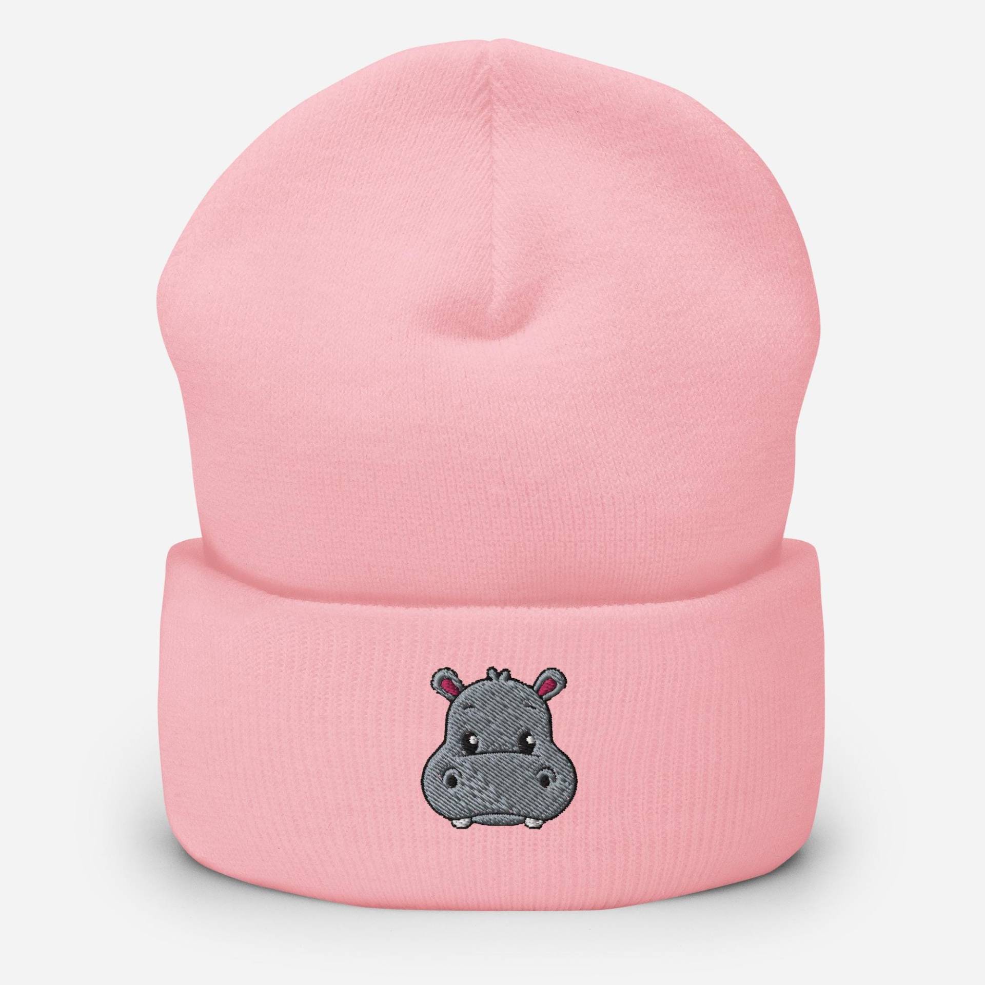 Nilpferd Bestickte Mütze, Beanie, Geschenk Für Nilpferd-Liebhaber, Wintermütze von EmbroideredButterfly