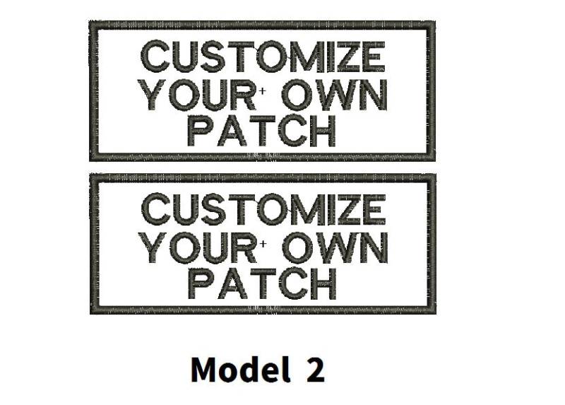 Bestickter Aufnäher 10 X 5 cm Text Nur Benutzerdefiniertes Aufbügeln | Zwei Patches von EmbroideryMaple