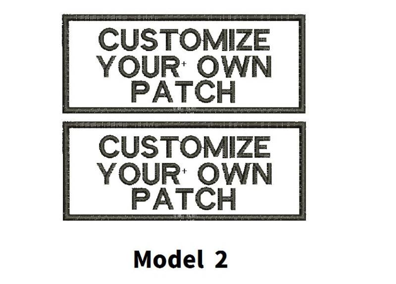 Bestickter Aufnäher 10 X 5 cm Text Nur Individuell Aufnähen | Zwei Patches von EmbroideryMaple