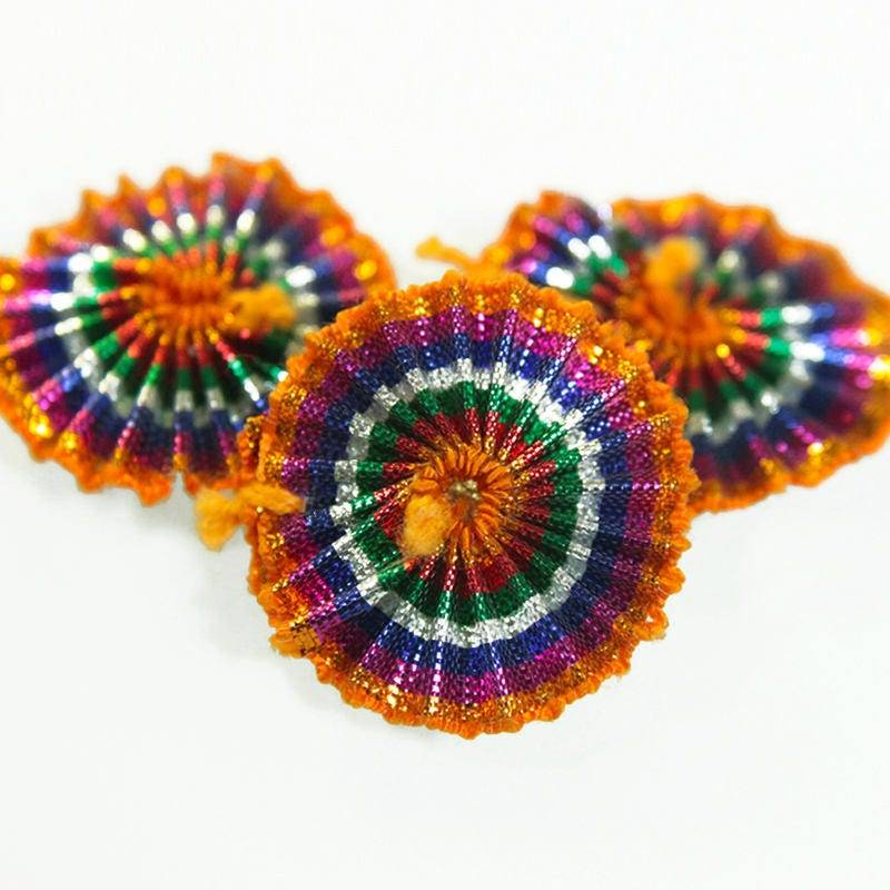 3cm, 100 Stück, Gota Blumen in Regenbogen Farbe-Embgf4512 3cm, 100 Stück, Gota Blumen in Regenbogen Farbe-Embgf4512 von EmbroideryMaterial