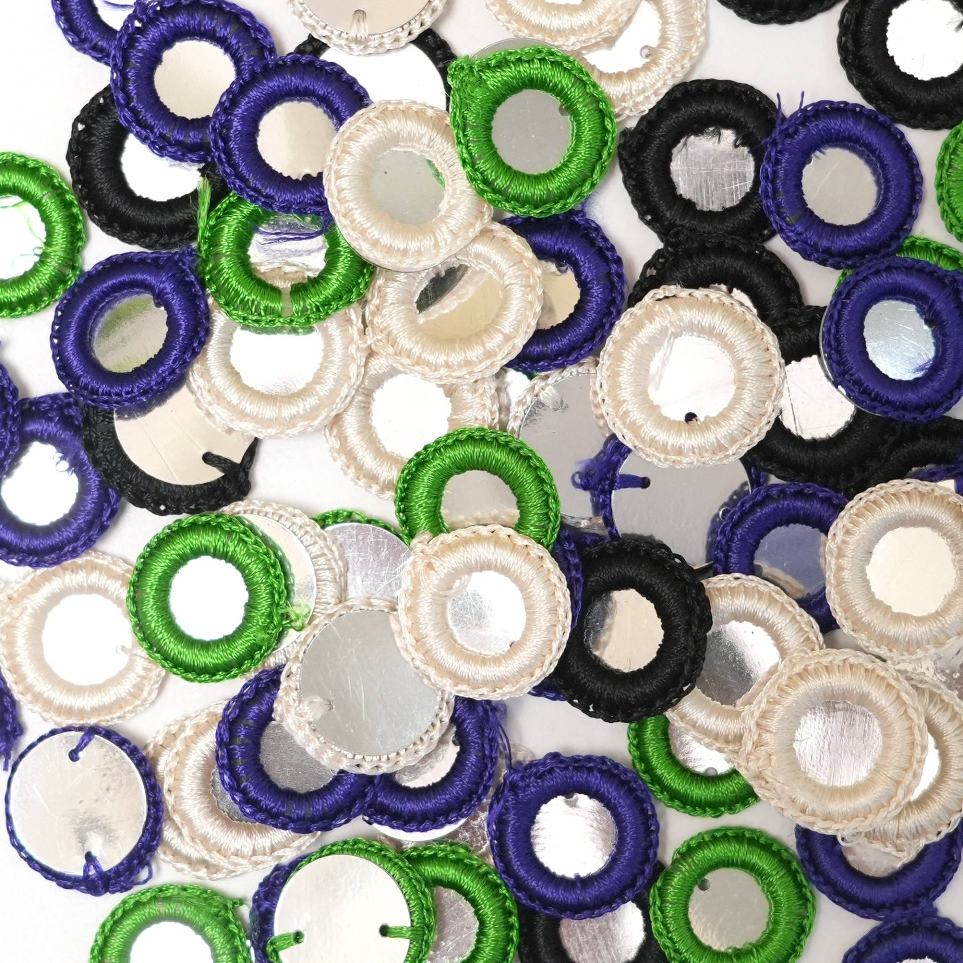 4 Farben, 100 Stück - Häkelgarn Ringe Kombipackung -25 Stück Von Jeder Farbe | Embct05898 4 Farben, 100 Stück - Häkelgarn Ringe Kombipackung -25 Stück Von Jeder Farbe | Embct05898 von EmbroideryMaterial