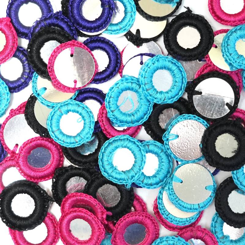 "Häkelgarn Ringe Kombipackung Mit 100 Stück in 4 Farben - 25" Von Jeder Farbe | Embct05902" von EmbroideryMaterial