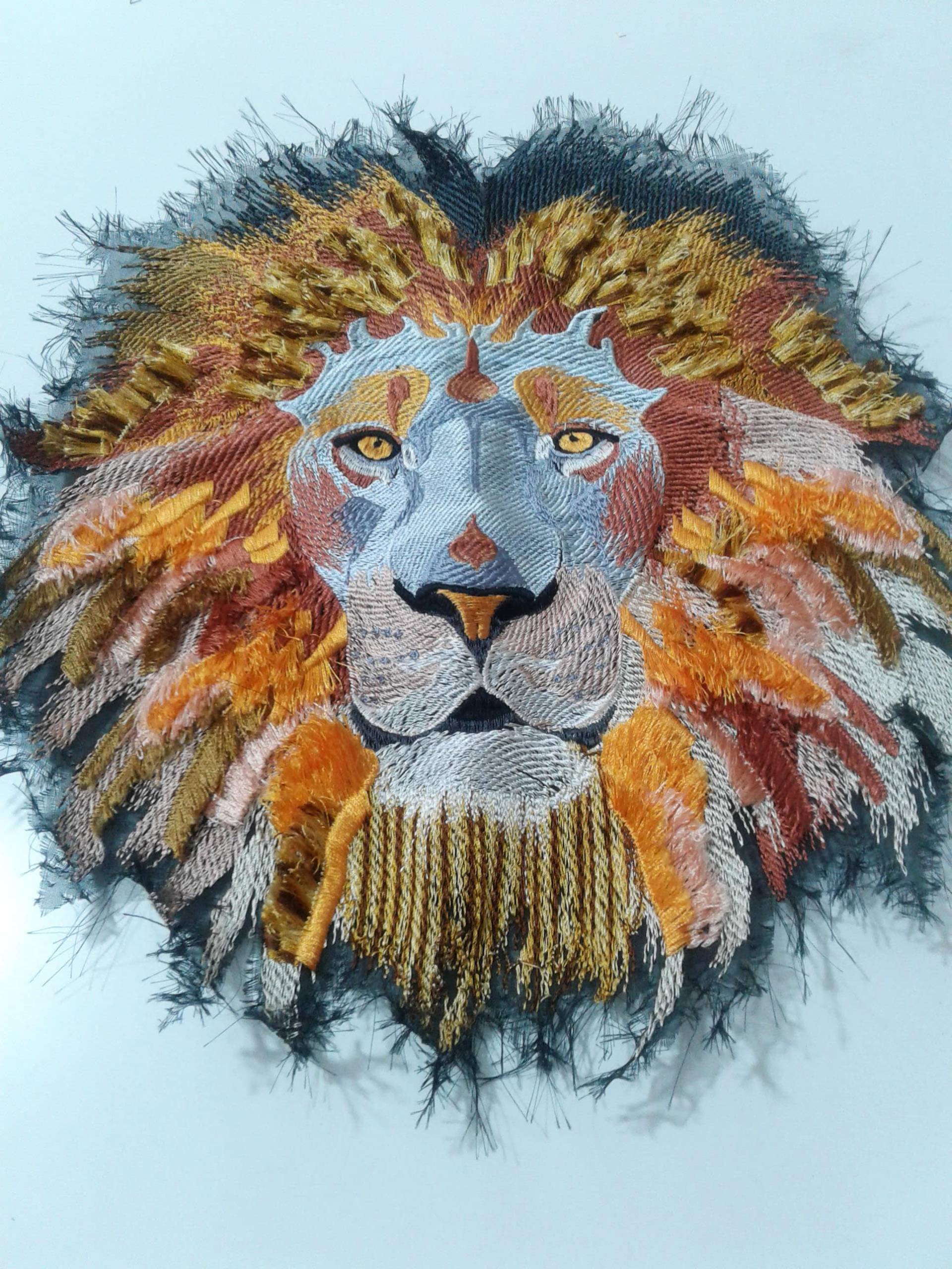 Moks170(P Großer Löwe Gestickter Aufnäher Moks170(P Großer Löwe Gestickter Aufnäher von EmbroideryMoks