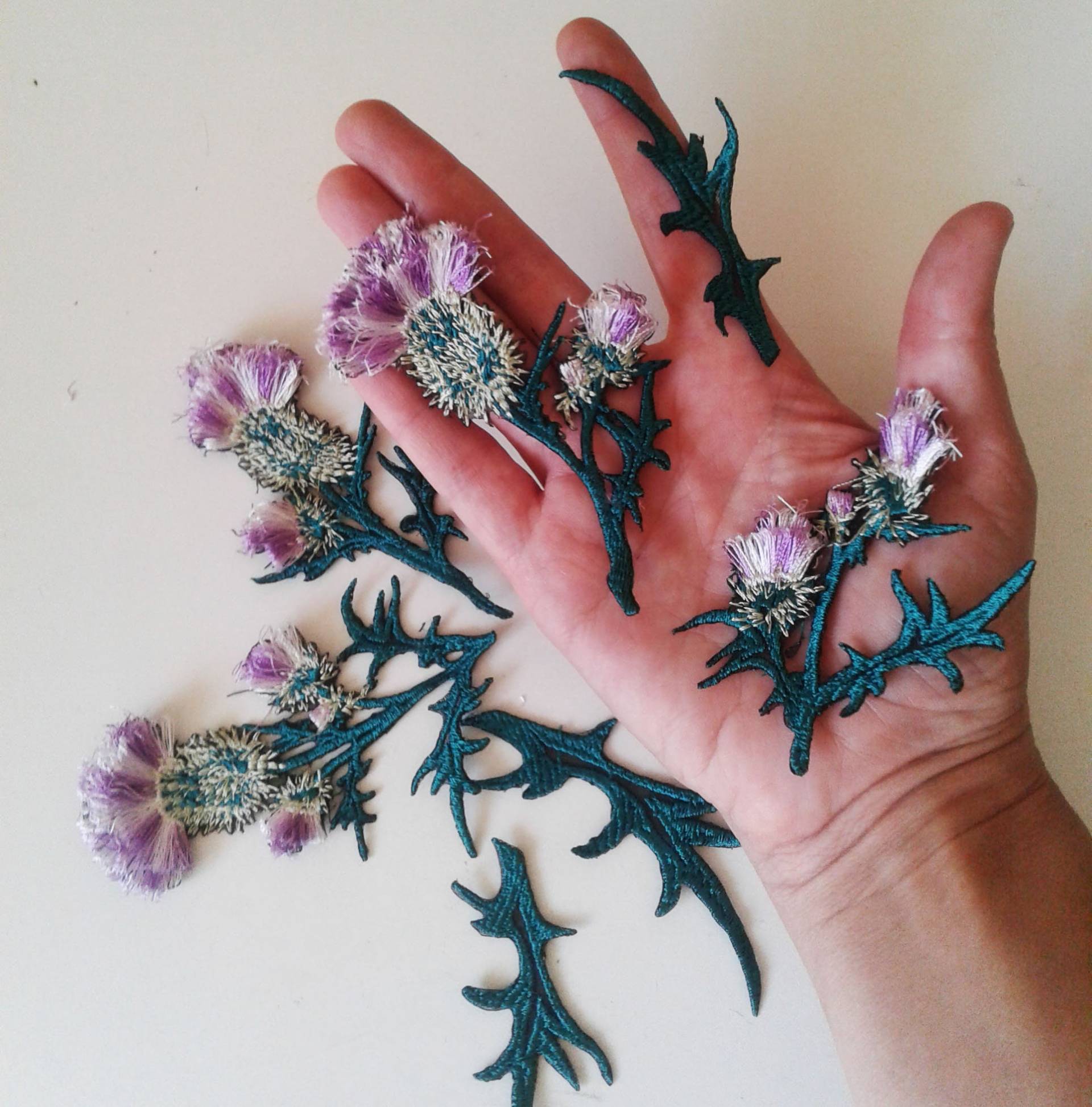 Moks187(P Distel Aufnäher Im Set von EmbroideryMoks