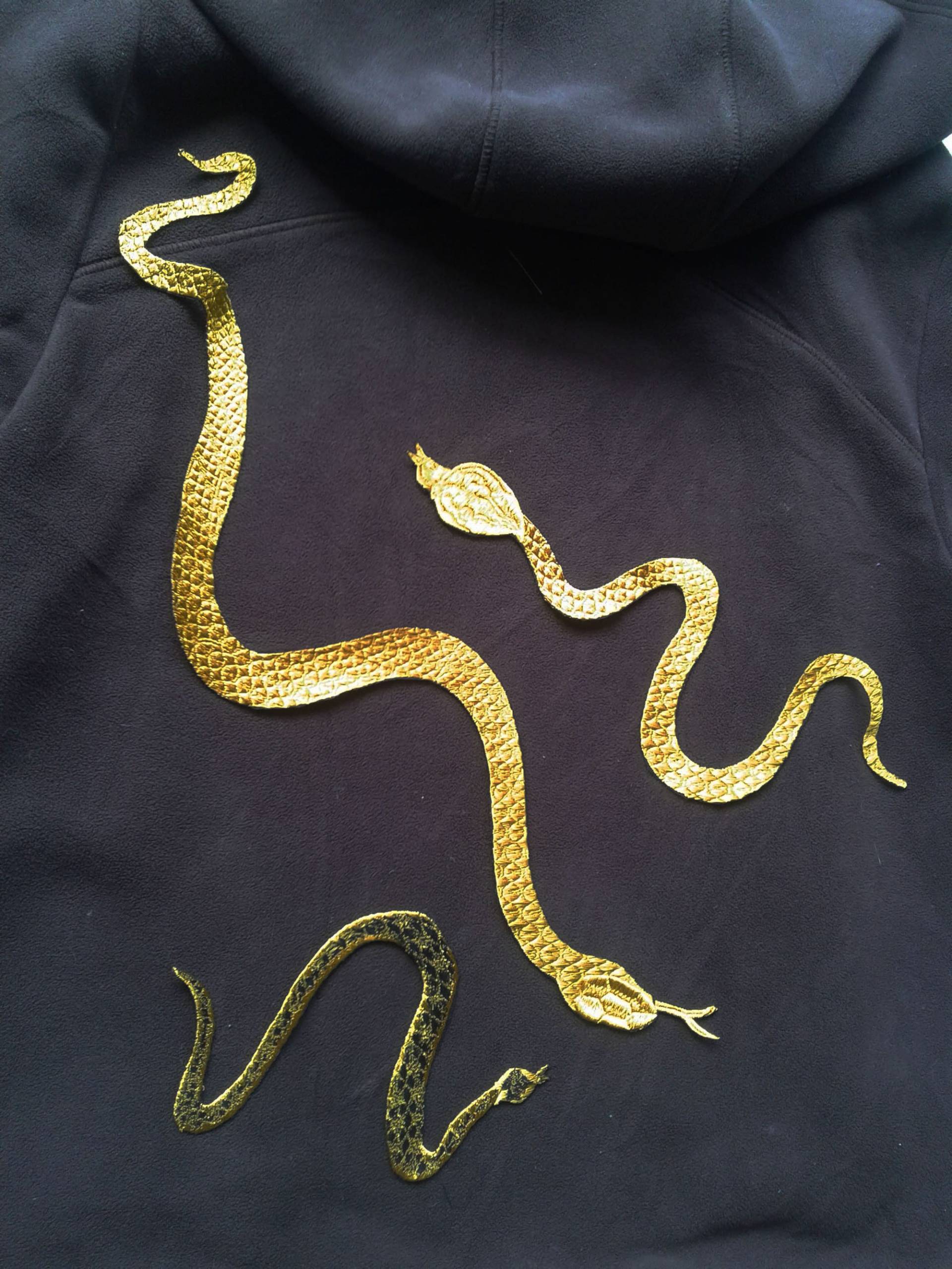 Moks240(P Set Von 3 Schlangen Große Gestickte Aufnäher von EmbroideryMoks