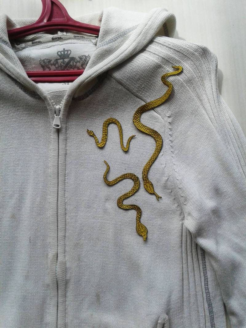 Moks241(P 3Er Set Schlangen Kleine Bestickte Aufnäher von EmbroideryMoks