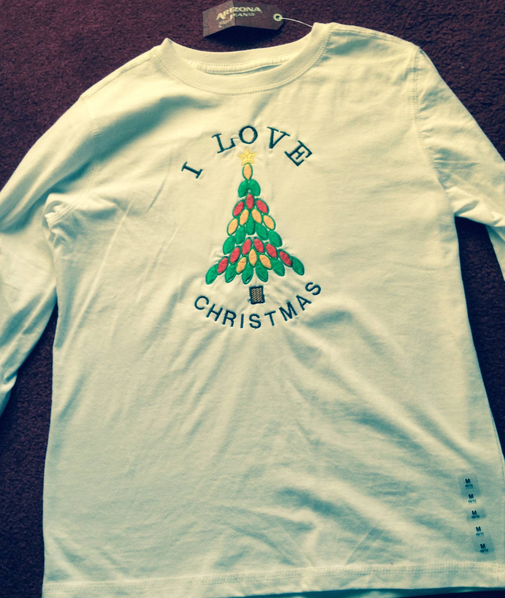 Weißes Langarm Strick Jersey Shirt/Weihnachtspullover/Weihnachtspullover/Weihnachtsbaum/Shirt Mit Spruch/Weihnachtsgeschenk Weißes Langarm Strick Jersey Shirt/Weihnachtspullover/Weihnachtspullover/Weihnachtsbaum/Shirt Mit Spruch/Weihnachtsgeschenk von EmbroideryMonneArt