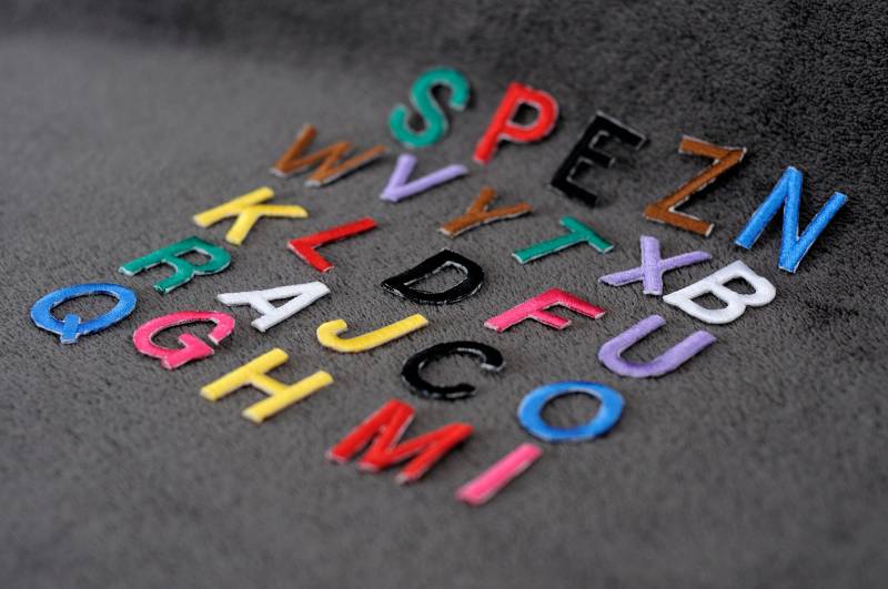 Gestickte Buchstaben Aufnäher 3 "Alphabet Applikationen Gestickte Buchstaben Aufnäher 3 "Alphabet Applikationen von Embrostyle