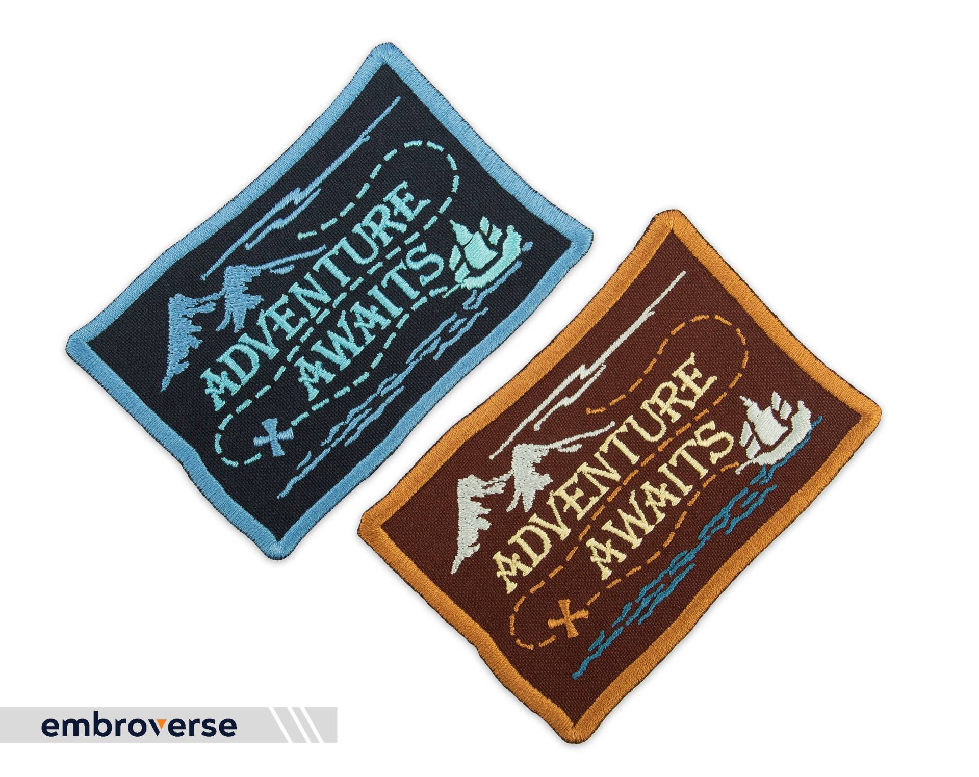 Adventure Awaits Aufnäher - Reise Berge Magie Gestickte Bügelbilder Größe 3, 5 X 2, 4 Zoll von Embroverse