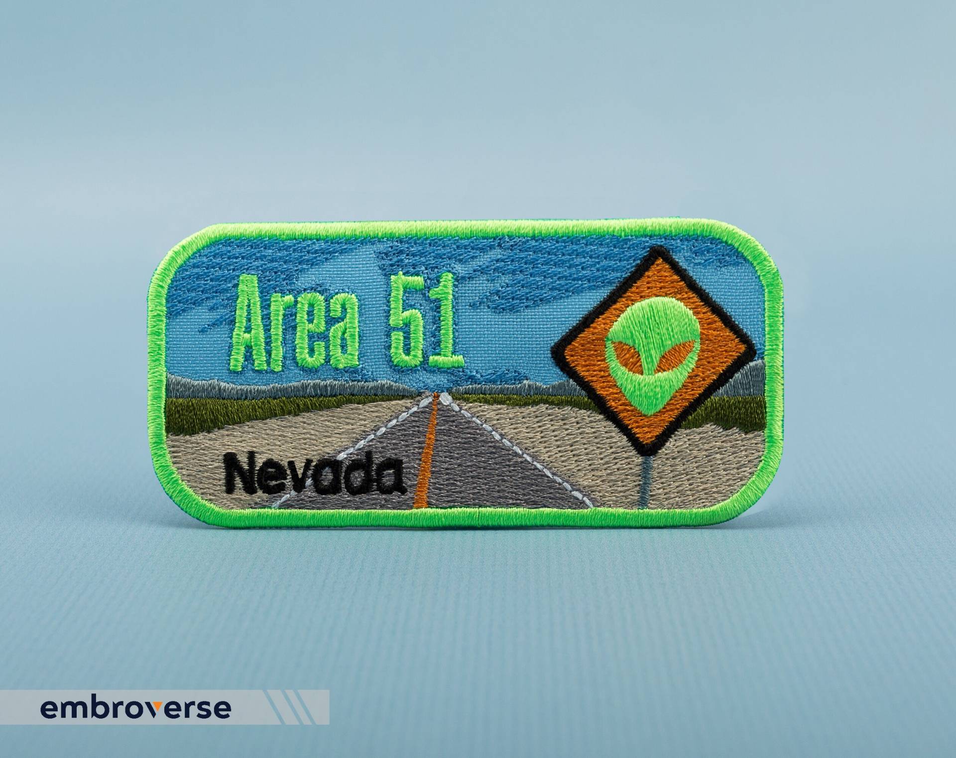 Area 51 Aufnäher - Nevada Ufo Alien Themed Zum Aufbügeln von Embroverse