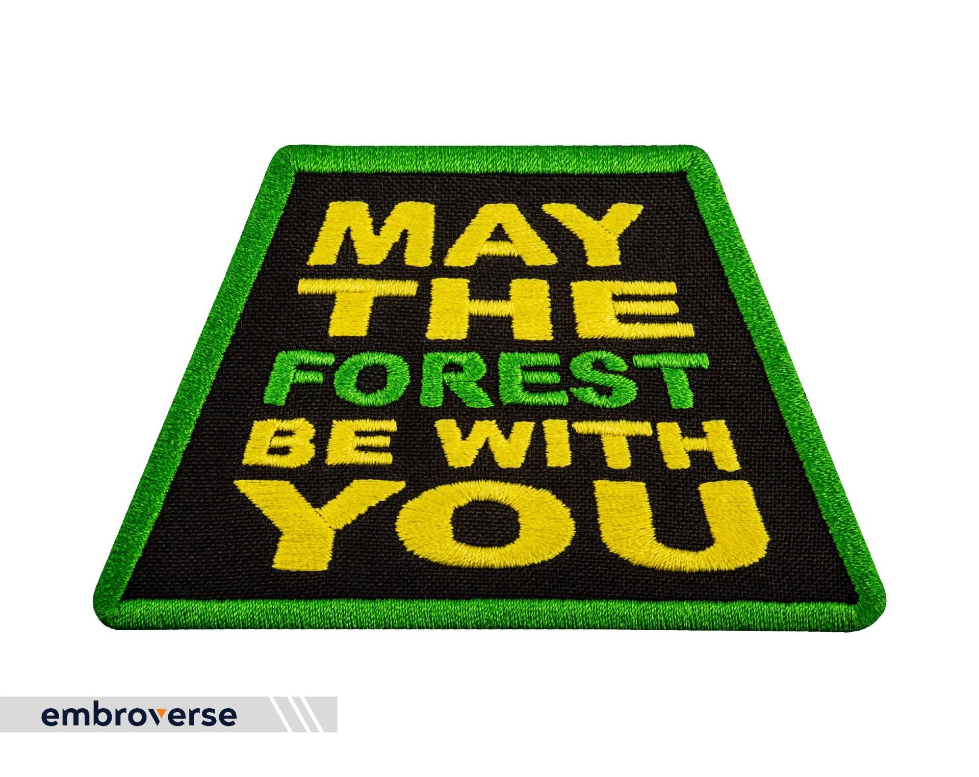 May The Forest Be With You Travel Aufnäher -/Bügelbügel Größe 3, 9 X 2, 4 Zoll von Embroverse