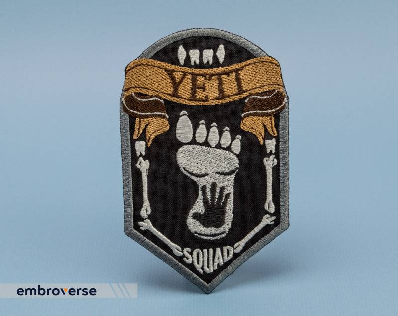 Yeti Kader Bigfoot Patch - Sasquatch Cryptozoology Paranormal Monster Bestickt Eisen Auf Patches Größe 3 X 4, 8 Zoll von Embroverse