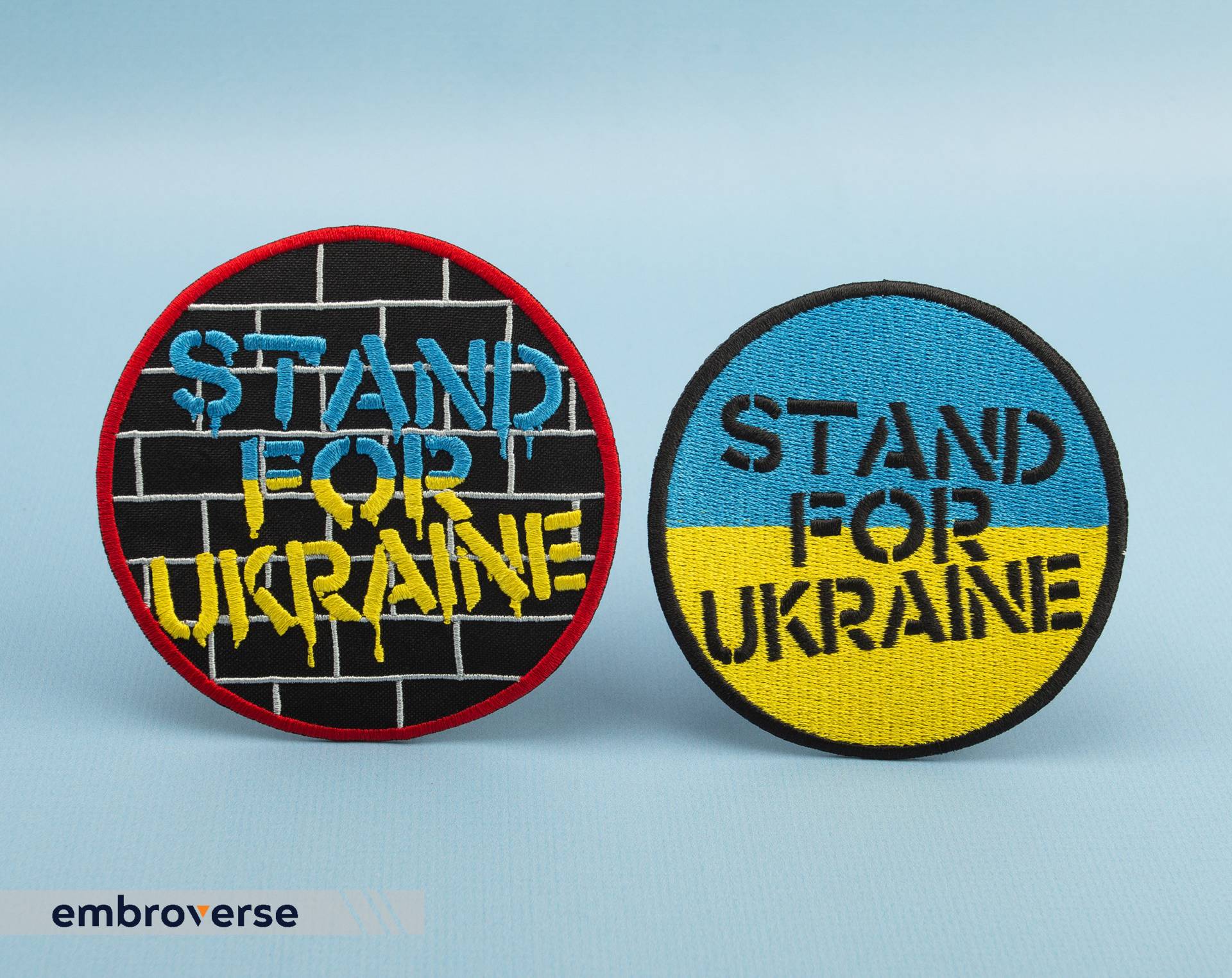 ständer Für Ukraine Support Patch - Inspirational Quote Aufnäher/Bügeleisen von Embroverse