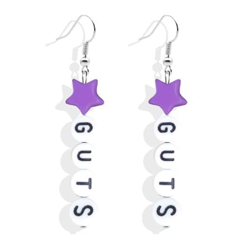 Embtrem Olivia G-U-T-S Ohrringe Olivia Concert Inspired Earrings Purple Butterfly Earrings Purple Star Earrings Olivia Merch Olivia Concert Outfit von Embtrem