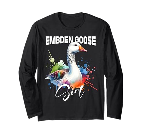 Emdener Gans Embden Goose Mädchen Emdengans Langarmshirt Emdener Gans Embden Goose Mädchen Emdengans Langarmshirt von Emdengans Designs Damen
