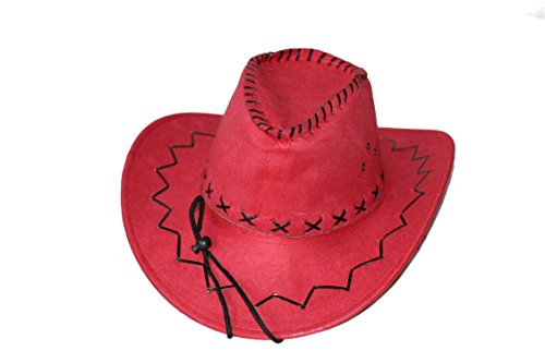 Emeco Cowboy-Hut Western-Hut Cow-Girl Texas Square-Dance Karneval Fasching PU-14 (ROT) von Emeco