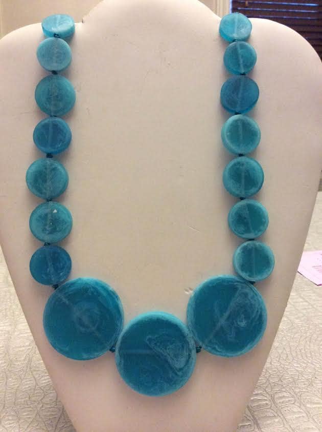 Blaue Abgestufte Harz Kreise Halskette Blaue Abgestufte Harz Kreise Halskette von EmeliaHart