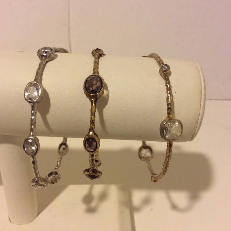 Gold Bronze Und Silber Sterling Jahrgang Satz 3 Armreifen von EmeliaHart