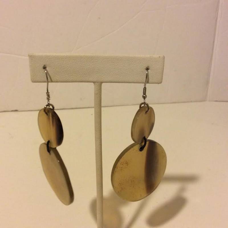 Langen, Dünnen Leichten Buffalo Horn Kreis Natürliche Braune Ohrringe Langen, Dünnen Leichten Buffalo Horn Kreis Natürliche Braune Ohrringe von EmeliaHart