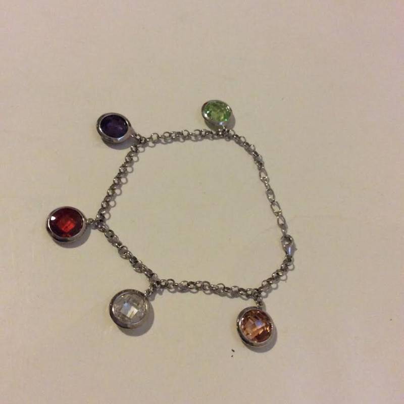 Lila Rot Orange Klar Grün Multi Farbe Kreis Drop Armband Lila Rot Orange Klar Grün Multi Farbe Kreis Drop Armband von EmeliaHart