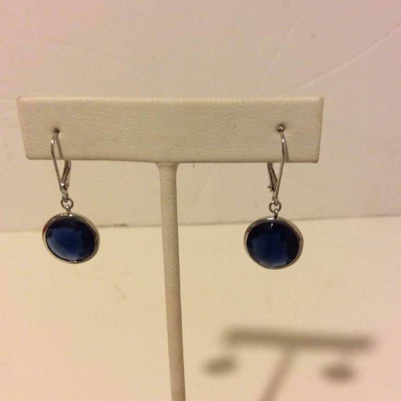 Marineblau Und Zierliche Ohrringe Sterling Silber Marineblau Und Zierliche Ohrringe Sterling Silber von EmeliaHart