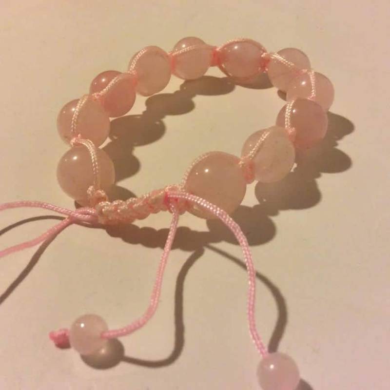 Rosa Stein Verstellbare Achat Perlen Kugel Armband Rosa Stein Verstellbare Achat Perlen Kugel Armband von EmeliaHart