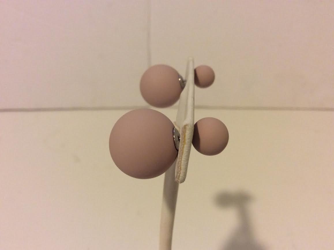 Rose Pink 2 Stück Matte Perlen Ohrringe von EmeliaHart