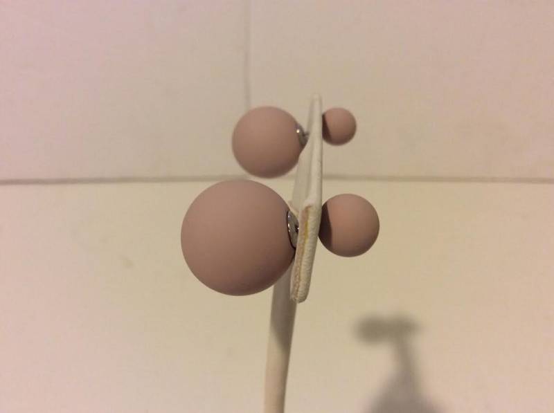 Rose Pink 2 Stück Matte Perlen Ohrringe von EmeliaHart