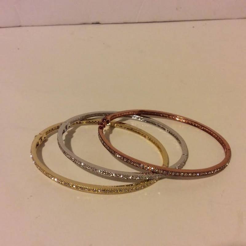 Tricolor Ebnen Satz 3 Oval Armreifen Armbänder Tricolor Ebnen Satz 3 Oval Armreifen Armbänder von EmeliaHart
