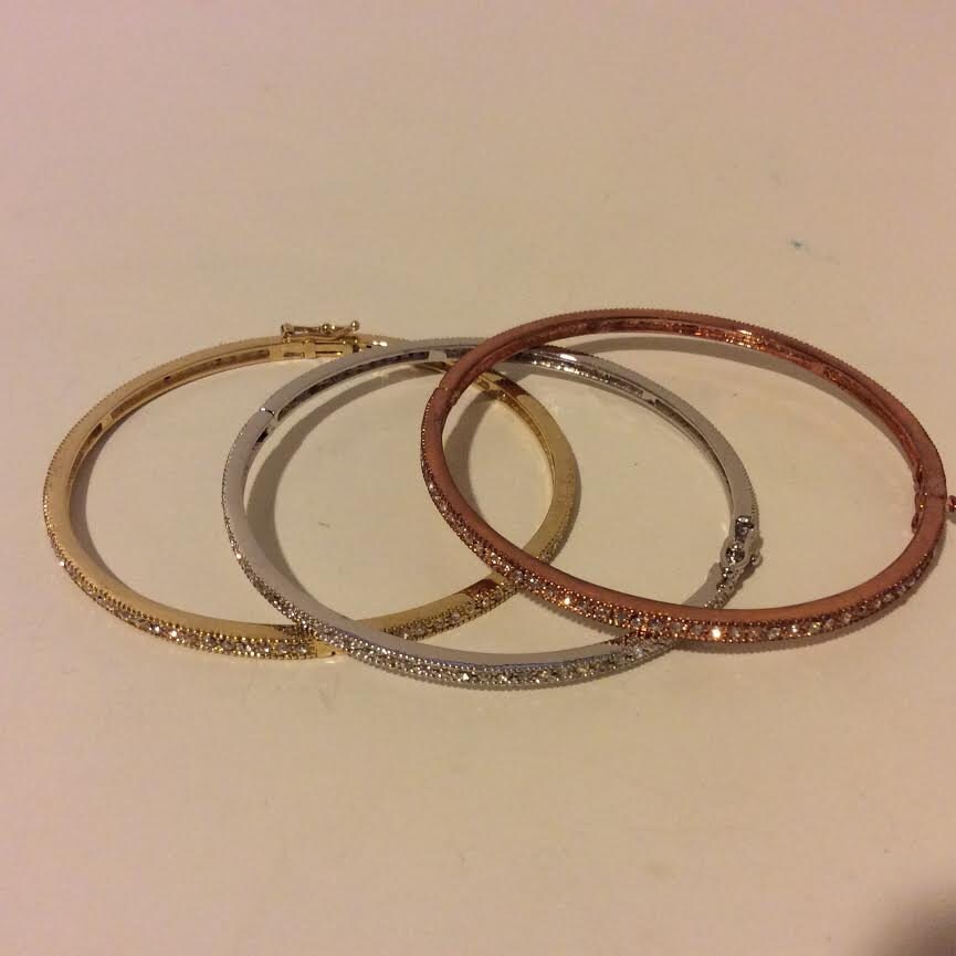 Tricolor Faux Ebnen Satz 3 Armreifen Armbänder von EmeliaHart