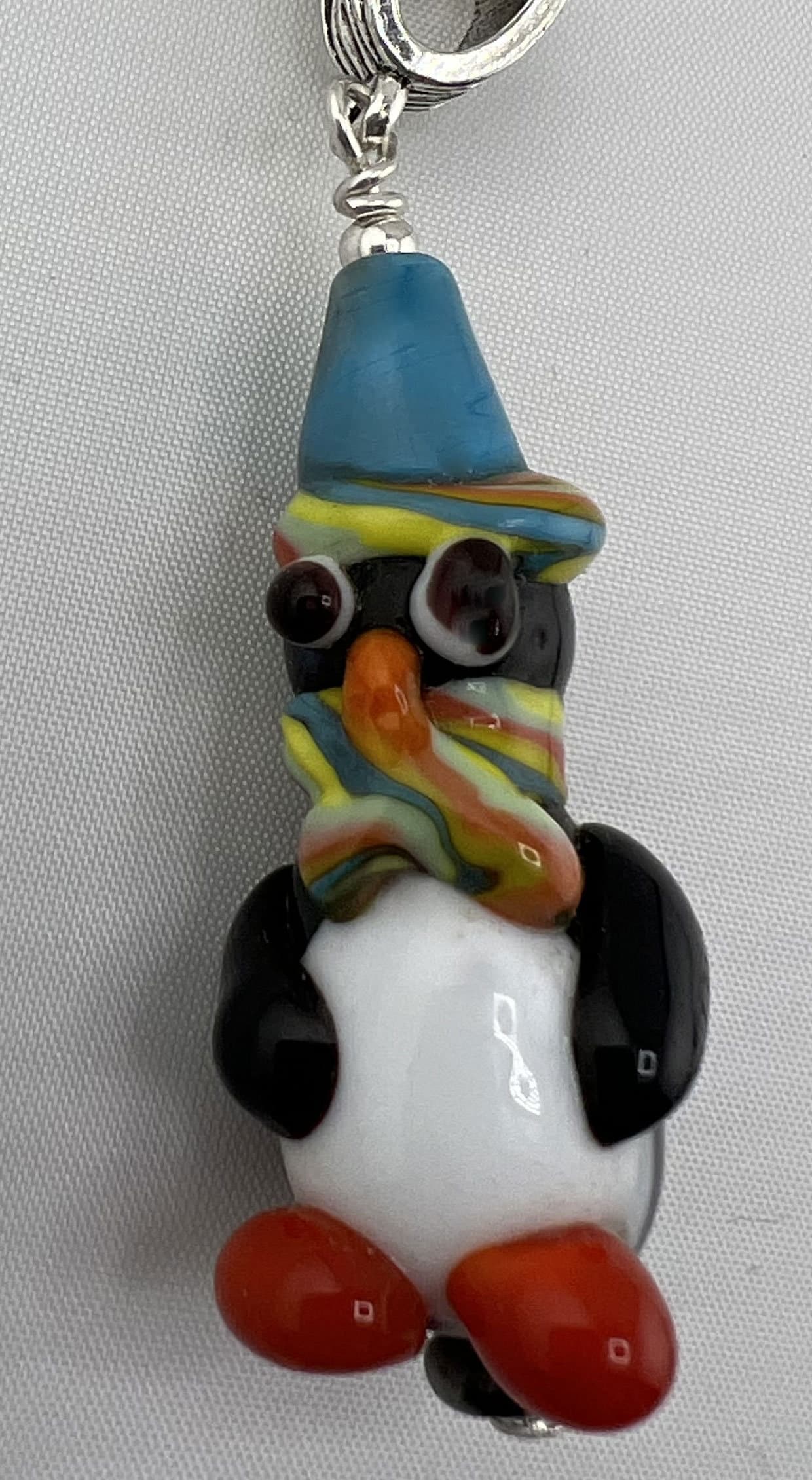 Anhänger Glas Pinguin Mit Hut Und Schal Anhänger Glas Pinguin Mit Hut Und Schal von EmeraldArtByBridget