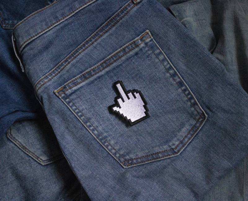 Cursor Gestickter Aufnäher Zum Aufnähen von EmeraldCutCo