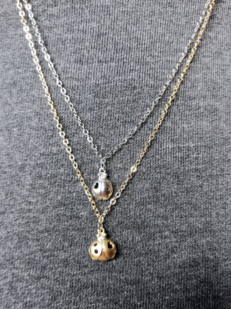 Zierliche Marienkäfer Charm Halskette Zarte Charme Cz Zirkonia Anhänger Tier Insekt Schichtung Einfache Silber Gold Zierliche Marienkäfer Charm Halskette Zarte Charme Cz Zirkonia Anhänger Tier Insekt Schichtung Einfache Silber Gold von EmeraldFallsJewels