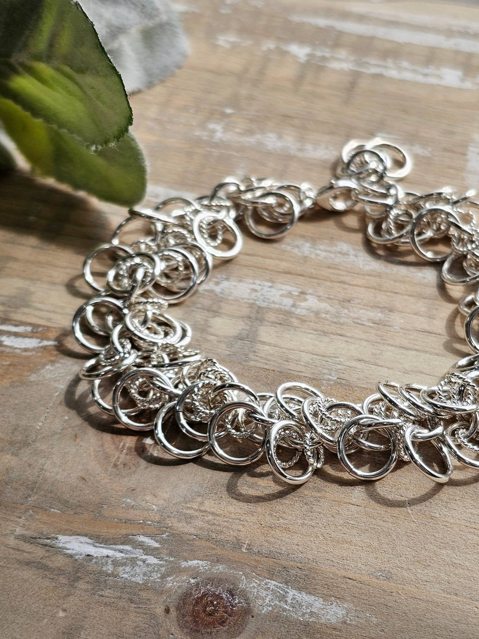 sterling Silber Armband, Kettenhemd Frauen Geschenk Zum Jahrestag, Geburtstagsgeschenk Für Sie, Muttertag sterling Silber Armband, Kettenhemd Frauen Geschenk Zum Jahrestag, Geburtstagsgeschenk Für Sie, Muttertag von EmeraldWaterss