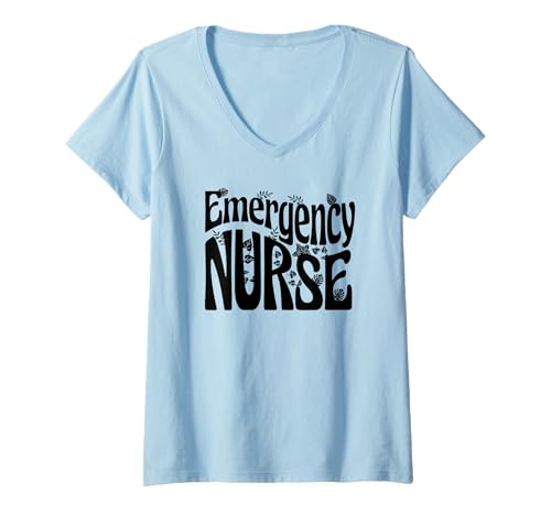 Damen ER Nurse Funny - Notfallkrankenschwester T-Shirt mit V-Ausschnitt Damen ER Nurse Funny - Notfallkrankenschwester T-Shirt mit V-Ausschnitt von Emergency Nurse