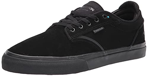 Emerica Dickson Herren Vulc Skate Schuh Low Top, schwarz / schwarz, 44 EU von Emerica