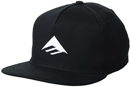 Emerica Herren Klassische Snapback Mütze Baseballkappe, schwarz/weiß, Einheitsgröße von Emerica
