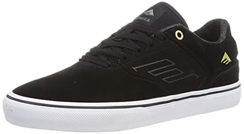 Emerica Herren The Low Vulc Skate-Schuh, Schwarz/Gold/Weiß, 41.5 EU von Emerica