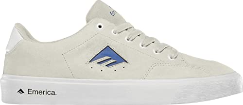 Emerica Herren Temple Low Top Skateschuh, Weiß/Blau, 46 EU von Emerica